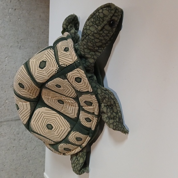 Folktails Folkmanis Tortoise Turtle Full Body Hand Puppet Plush Stuffed Toy 12" - Picture 2 of 6